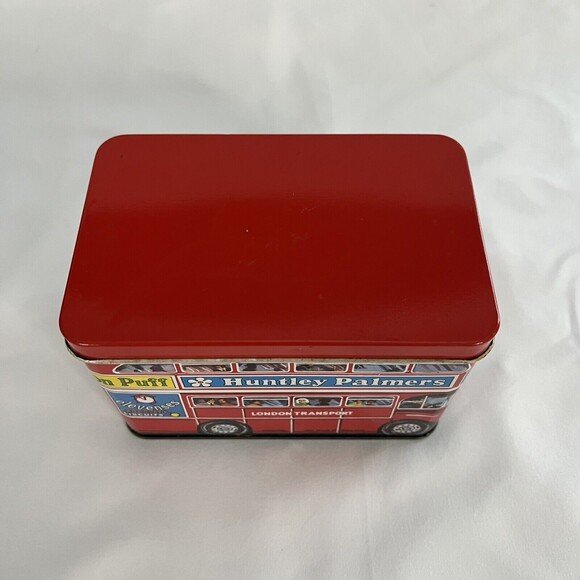 Huntley Palmers London Transport Double Decker Bus Miniature Biscuit Tin - Picture 2 of 11